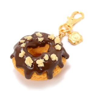 Marché du Q-pot. Melty Chocolate Doughnuts Bag Charm Brown