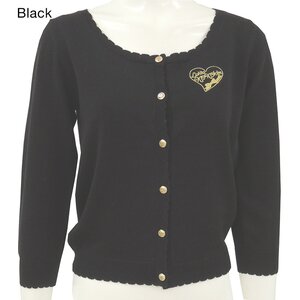 KOKOkim School Lolita Knit Cardigan Black M