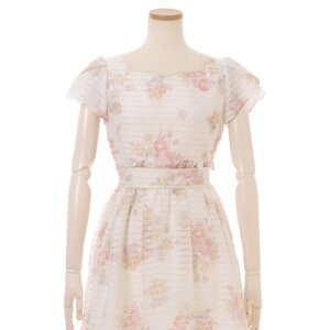 LIZ LISA Opal Flower Pattern Dress White
