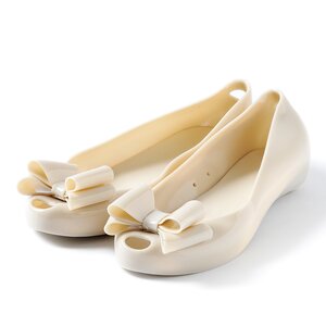 FLAPPER Ribbon Pumps Ivory M