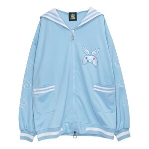 LISTEN FLAVOR Gaming Angel Sailor Jersey Light Blue [Pre-order]