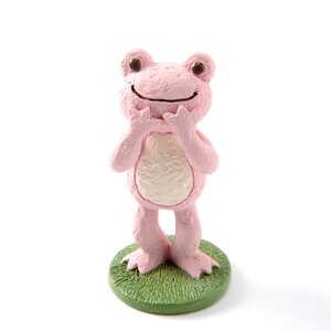 Craft Series Stading Frog Statue Pink