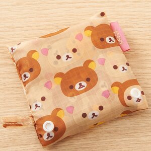 Rilakkuma Fold-up Shopping Bag (Tiled Design)