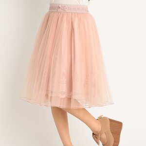 LIZ LISA Medium Gathered Skirt Pink
