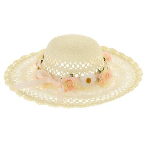 LIZ LISA Garden Flower Paper Hat Pink