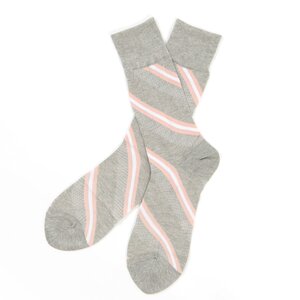 Necktie Socks Gray Stripes