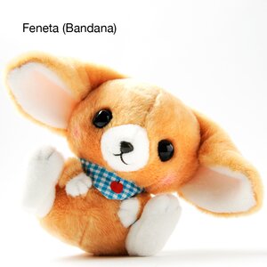 Feneky the Fennec Fox Picnic Plushies (Standard) Feneta (Bandana)
