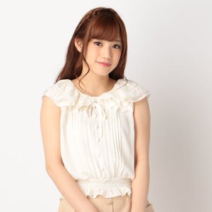 LIZ LISA Flare Sleeve Blouse White