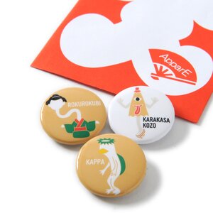 ApparE Japanese Folktale Pin Badge Set Obake