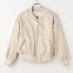 LIZ LISA Embroidered Back Blouson Beige