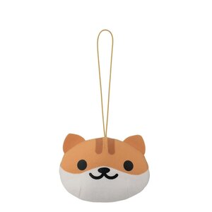 Neko Atsume Face Mini Strap Plush Collection Vol. 2 Pumpkin