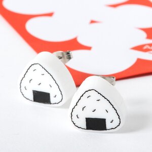 ApparE Japanese Motif Earrings Rice Ball