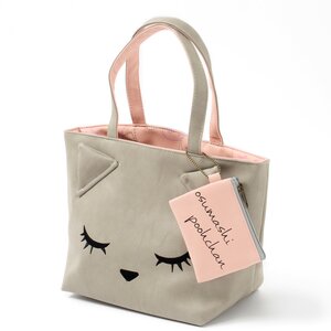 ドットプーちゃんリバーシブルトート Pink