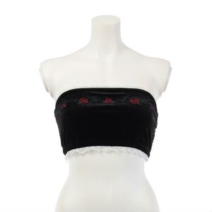 Swankiss Rose Tube Tops Black
