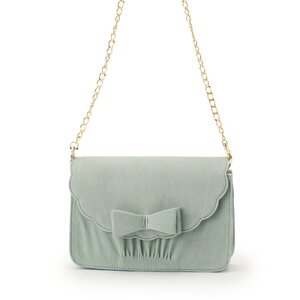 LIZ LISA Scallop Ribbon Shoulder Bag Green