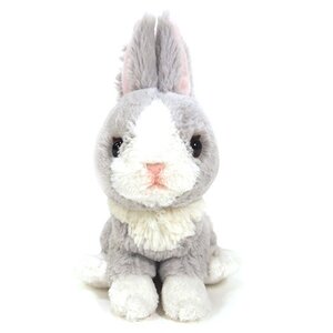 Fluffies Small Rabbit Plush Gray