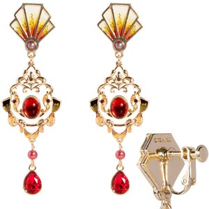 MAYLA Demon Slayer: Kimetsu no Yaiba Iconique Ear Object Original Kyojuro Rengoku Clip-on Earrings