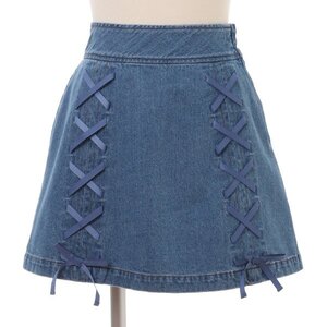 LIZ LISA Denim String Skirt Medium Blue