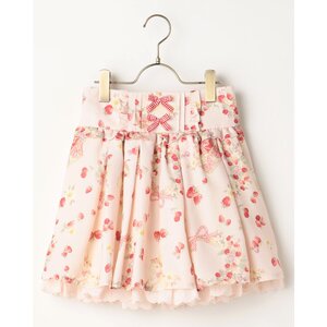 LIZ LISA Rabbit & Ribbon Print Sukapan Skirt Pink