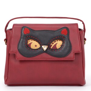 FLAPPER Cat Mask Girl 3-Way Bag Wine