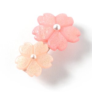 Osewaya Sakura Flower Hair Clip Dark Pink