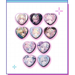 Needy Streamer Overload OMGkawaiiAngel Trading Heart-Shaped Pin Badge Vol. 2 (1 Pack) [Pre-order]