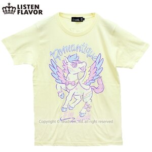 LISTEN FLAVOR Romantic Pegasus T-Shirt Custard M