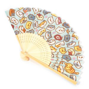 Neko Atsume Folding Fan Faces