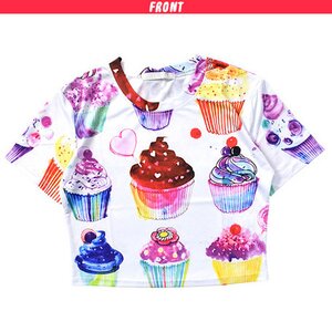 ACDC RAG Cupcakes Crop Top