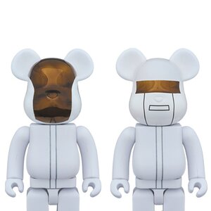 BE@RBRICK 400％ Daft Punk (White Suit Ver.) Guy-Manuel de Homem-Christo/Thomas Bangalter 2-Pack