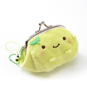 Hannari Tofu Gamaguchi Coin Pouch Matcha Tofu