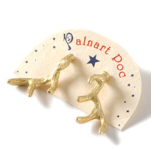 Palnart Poc Elk Antler Earrings Gold