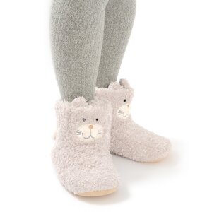 Charmmy the Cat Room Boots Gray