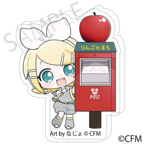 Snow Miku x Hirohako Ultra-thick Acrylic Chibi Figure Hirosaki Kagamine Rin Art by Nazyo [Pre-order]