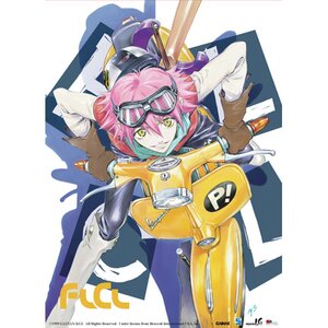 FLCL Haruko on Vespa Wall Scroll