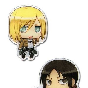 Attack On Titan Chibi-Chara Pin Sets Christa & Ymir