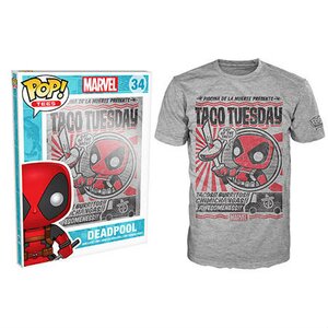 POP! Tees Deadpool Chimichanga T-shirts XS
