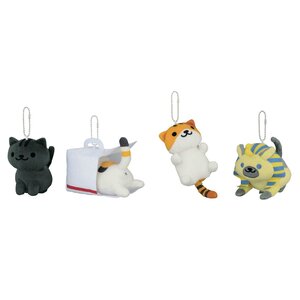 Neko Atsume Big Ball Chain Plush Collection Vol. 5 Set of All 4