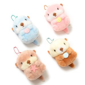 Mucchiri Rakkun Plushies (Ball Chain) Complete Set + Mini Plushie
