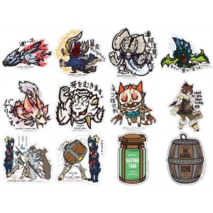 Capcom x B-Side Label Monster Hunter XX Sticker Complete Set