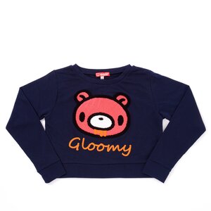 Gloomy Chenille Short Pullover Navy