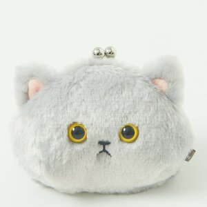 Myu the Cat Coin Pouch gray