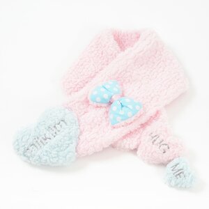 milklim Twinkle Heart Scarf Light Blue Heart