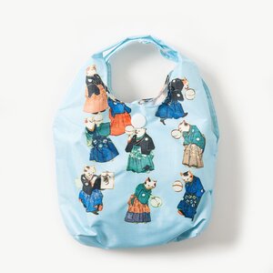 Traditional Japanese Design Eco Bags Fashionable Cats Juggling Balls