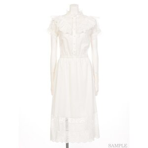 Swankiss Cotton Lace Dress White