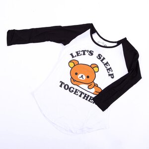 Rilakkuma "Let’s Sleep Together" Long Sleeve T-Shirt Small