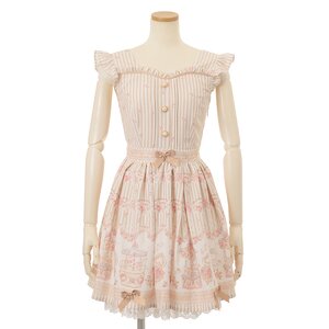 LIZ LISA Merry-Go-Round Music Box Jumper Skirt Beige