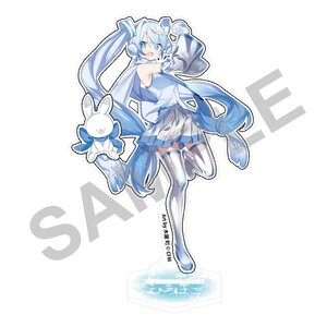 Snow Miku x Hirohako Large Acrylic Stand Hakodate Art by Kiya Machi