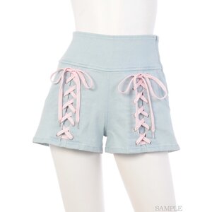 Swankiss Lovely Cherry Shorts Blue
