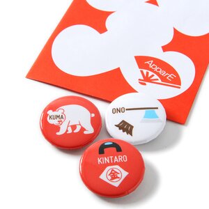 ApparE Japanese Folktale Pin Badge Set Kintaro